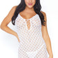 Lace Up Front Mini Dress Set