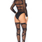 Wrap Around Bodysuit And Thigh Highs