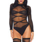 Wrap Around Bodysuit And Thigh Highs