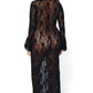 Plus Size Deep V Lace Chemise