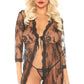 Long Lace Robe Set