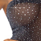Rhinestone Tube Chemise