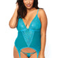 Plus Size Turquoise Garter Cami