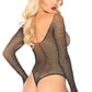 Rhinestone Fishnet Bodysuit