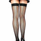 Back Seam Fishnet Thigh High Plus