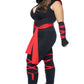 Plus Size Deadly Ninja Costume with Face Mask