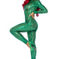 Laser Cut Metallic Catsuit Costume