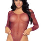 Rhinestone Fishnet Bodysuit