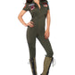 Women's Top Gun Flight Suit Costume