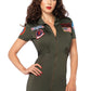 Women's Top Gun Flight Suit Costume