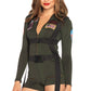 Top Gun Women's Romper Costume