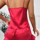 Plus Size Satin Shorts and Cami Sleep Set