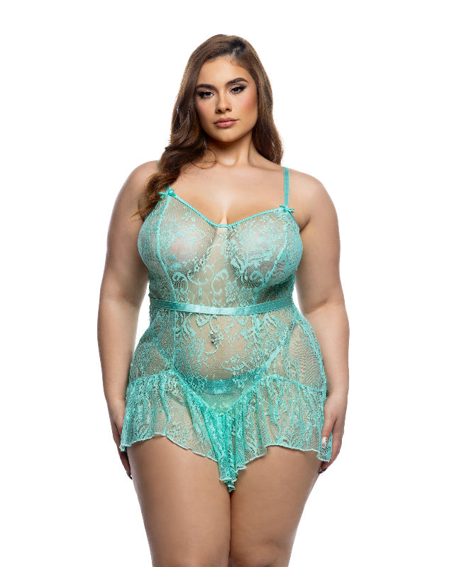 Nuisette en dentelle Midnight Kiss