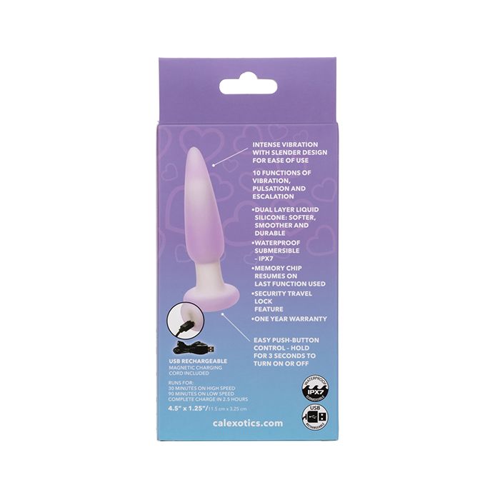 Tapón Anal Delgado Lavanda Haze - Lavanda/Blanco