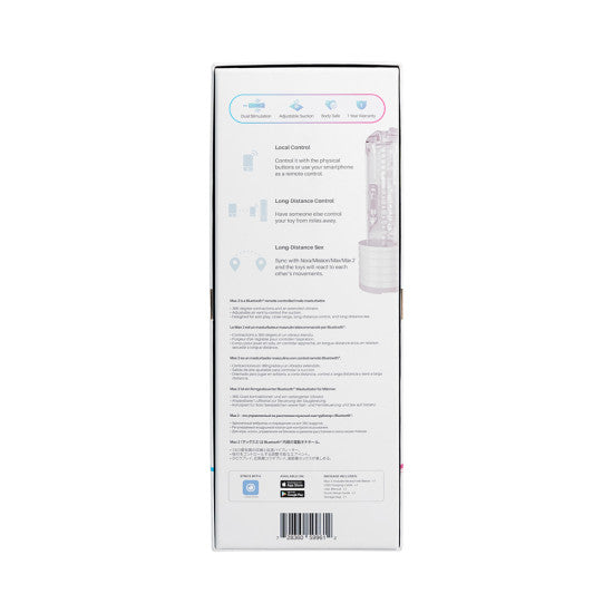 Masturbateur Bluetooth Lovense Max 2 Manchon transparent