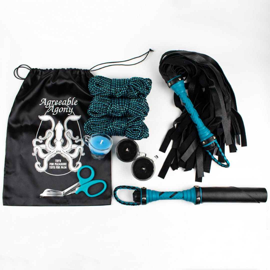 Kit spécial Couleurs "Juste un Éclat" - Corde, bougies et cuir !