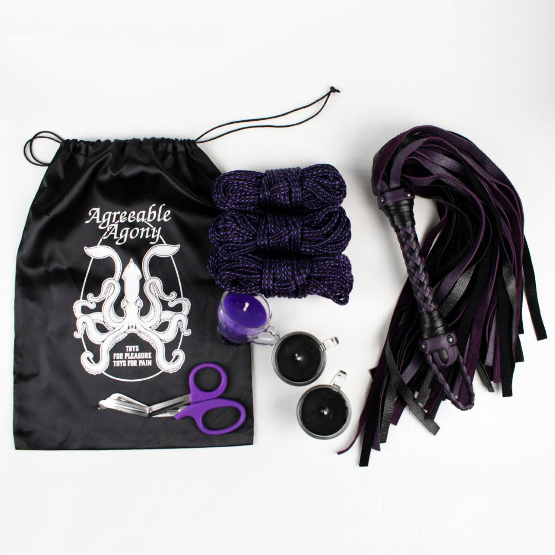 Kit spécial Couleurs "Juste un Éclat" - Corde, bougies et cuir !