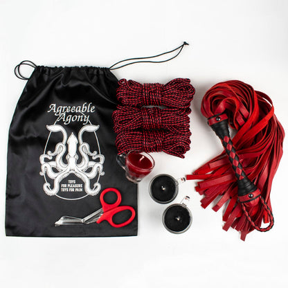 Kit spécial Couleurs "Juste un Éclat" - Corde, bougies et cuir !