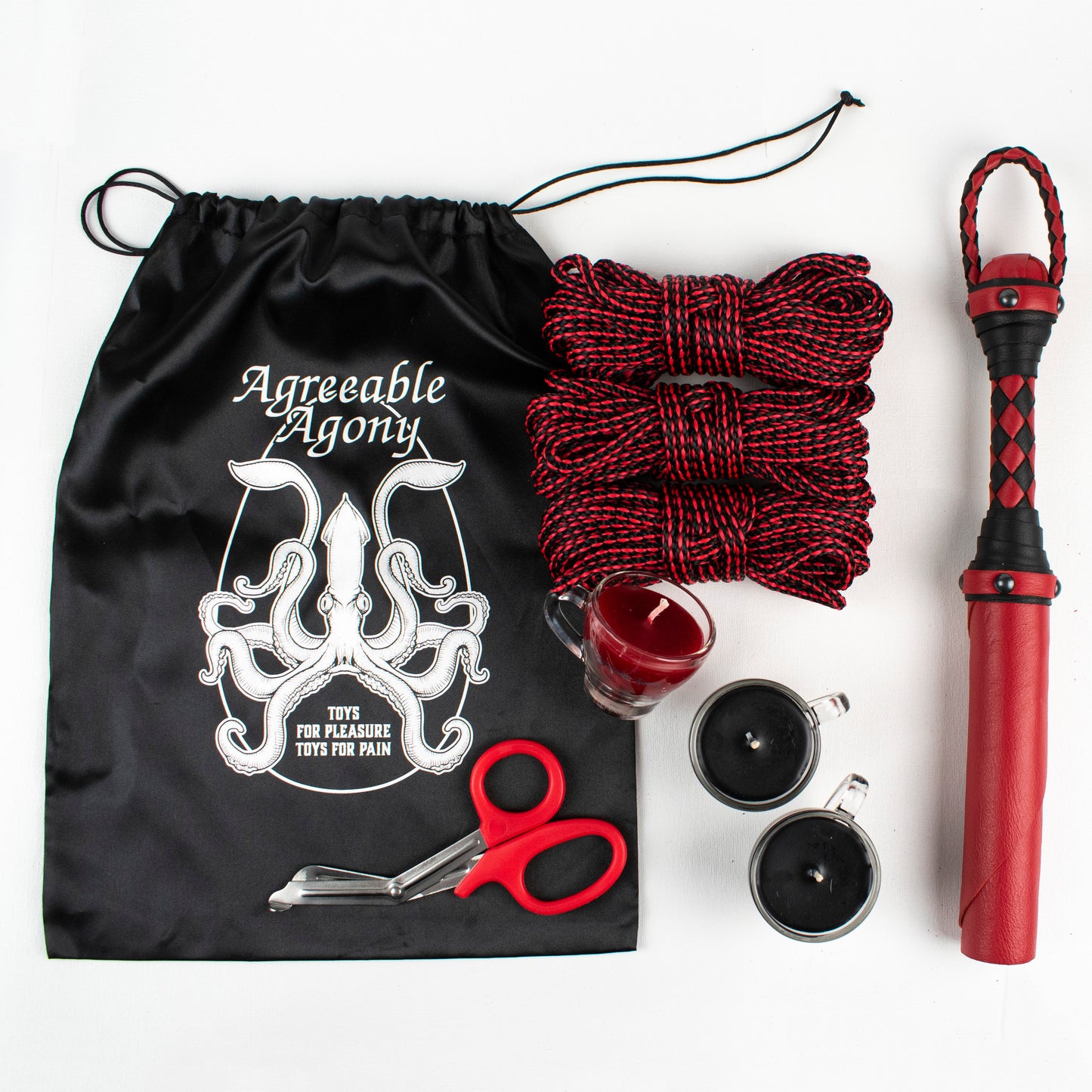 Kit spécial Couleurs "Juste un Éclat" - Corde, bougies et cuir !
