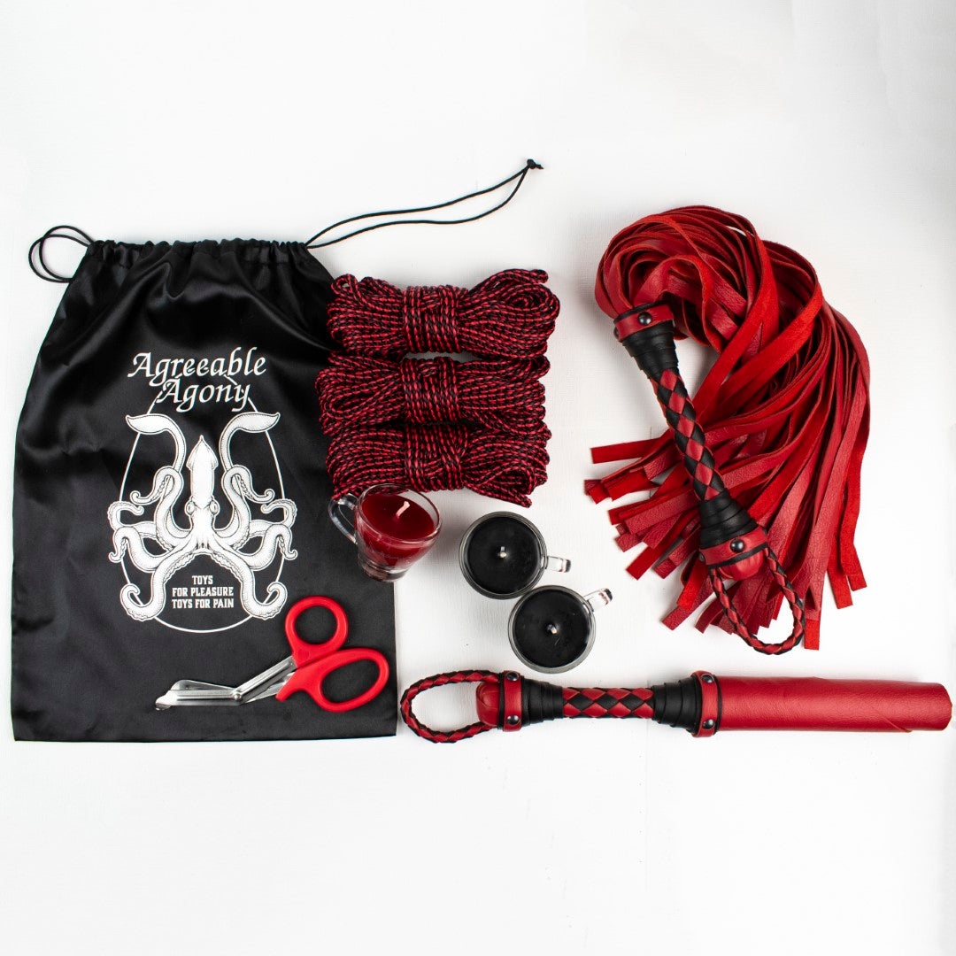 Kit spécial Couleurs "Juste un Éclat" - Corde, bougies et cuir !