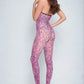 Pink Leopard Keyhole Bodystocking