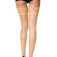 Seamed Lace Top Stockings