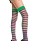Opaque Striped Stockings