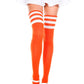 Athletic Striped Thigh Highs