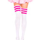 Athletic Striped Thigh Highs