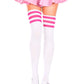 Athletic Striped Thigh Highs