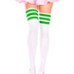 Athletic Striped Thigh Highs