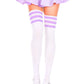 Athletic Striped Thigh Highs