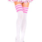 Athletic Striped Thigh Highs