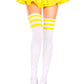Athletic Striped Thigh Highs