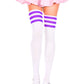 Athletic Striped Thigh Highs