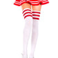 Athletic Striped Thigh Highs