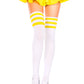 Athletic Striped Thigh Highs