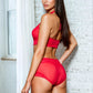 Mesh Keyhole Criss Cross Teddy