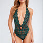 V-Cut Lacy Teddy Lingerie