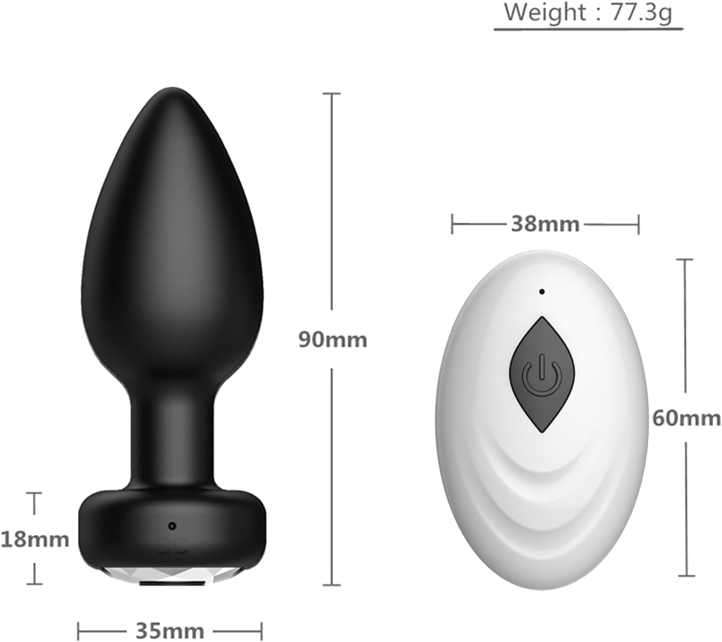 MidnightWhisper Tapón Anal Remoto Prostático