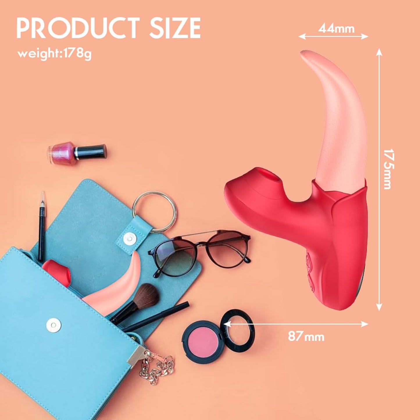 Vibrador MotionWave de sensación intensa de lamido de lengua
