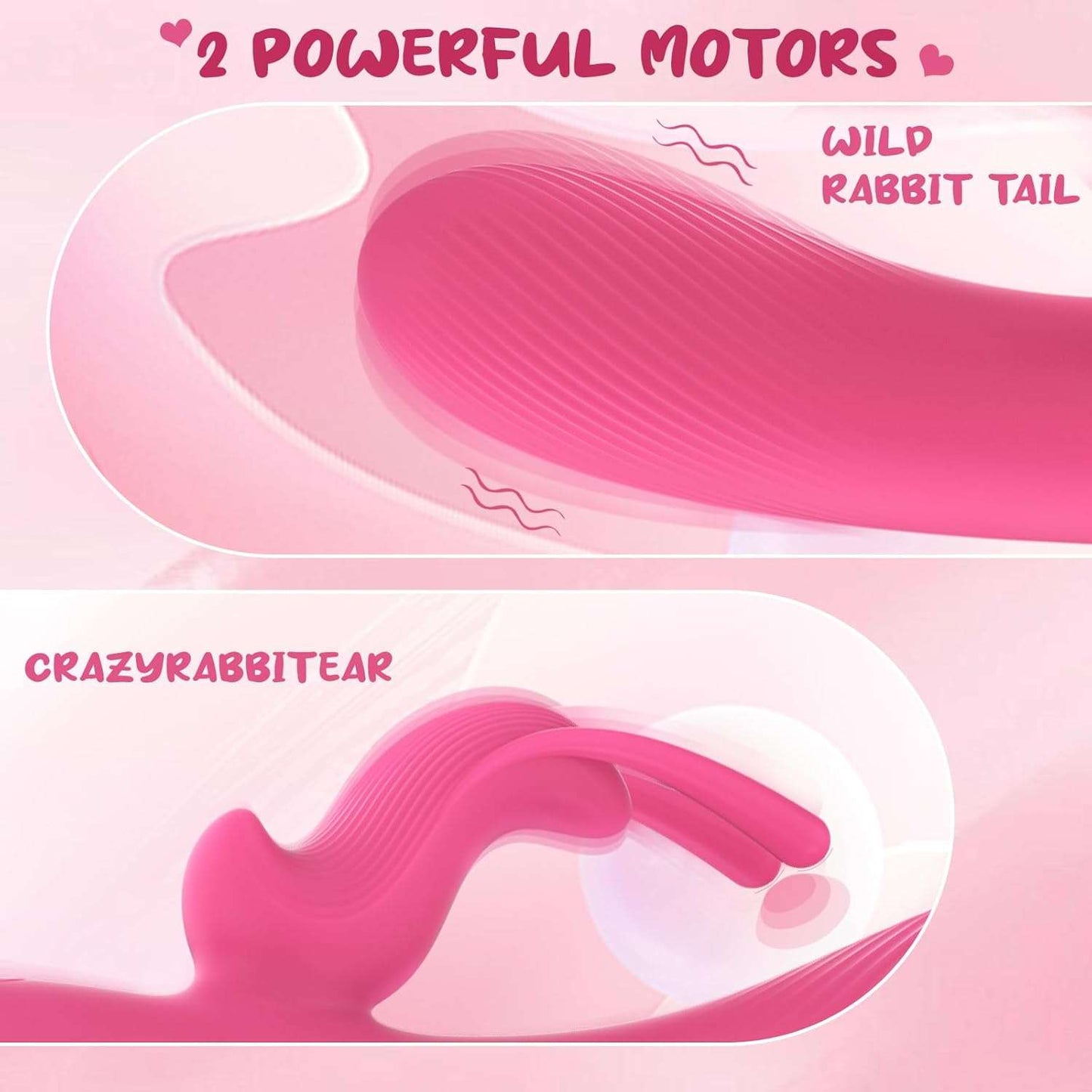 Vibrador MotorBunny de doble acción tipo conejo