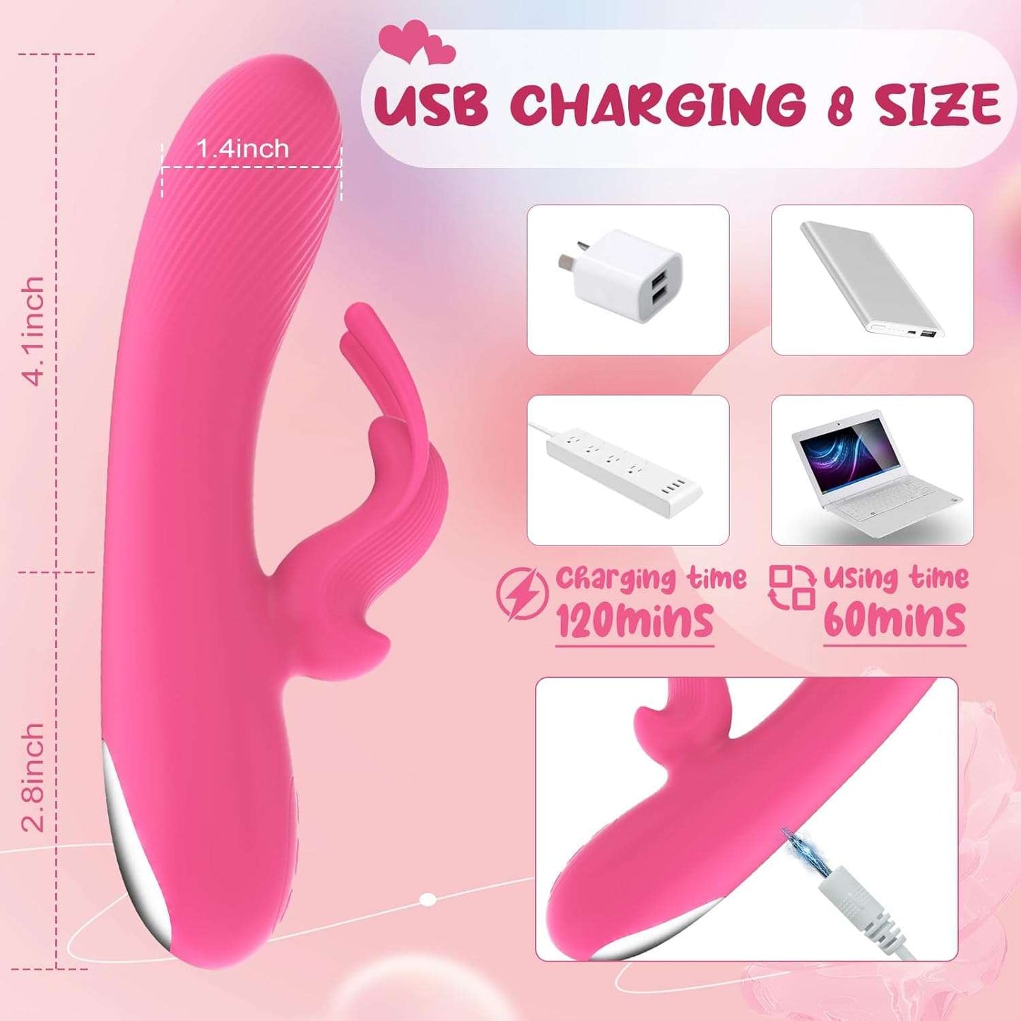 Vibrador MotorBunny de doble acción tipo conejo
