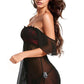Draped Mesh Babydoll