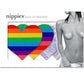 One Love Heart Rainbow Pasties