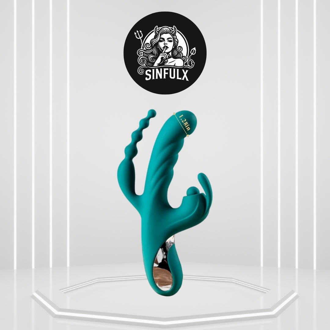 Cuentas anales Nimbus Tri-Action y vibrador de clítoris Rabbit