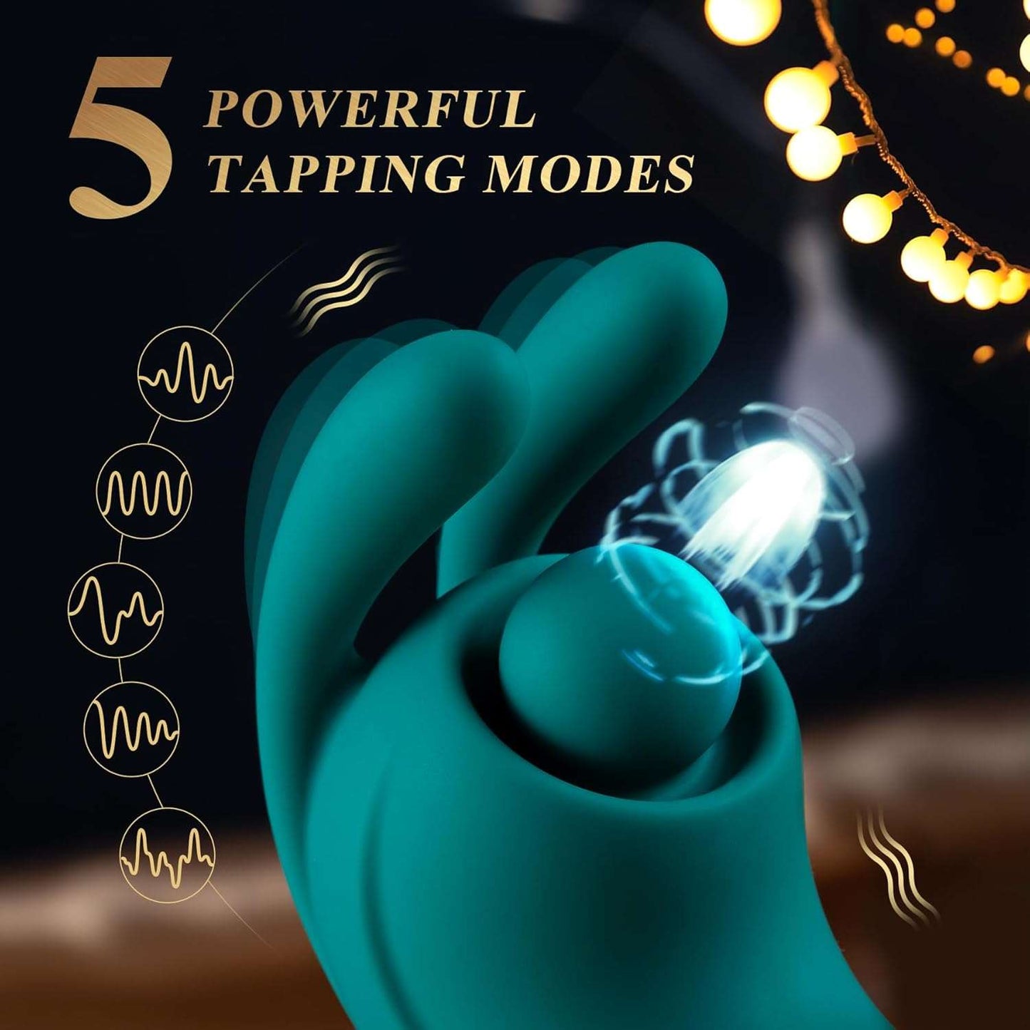 Cuentas anales Nimbus Tri-Action y vibrador de clítoris Rabbit