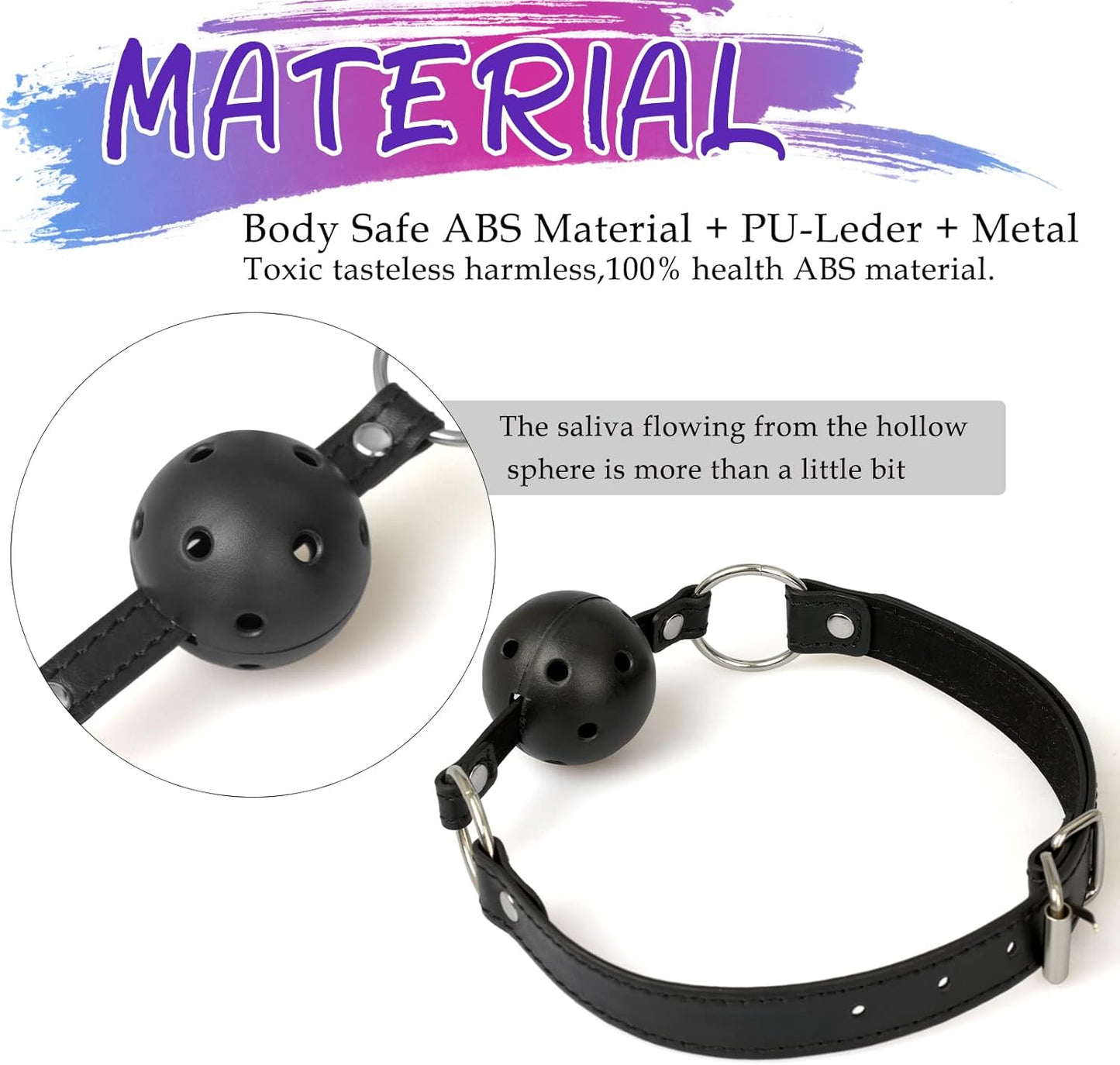 NobleBond BDSM Nipple Clamps Gag Set
