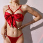 Satin Bow Bust Bra and Panty