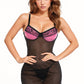 Small Pink and Black Underwire Chemise